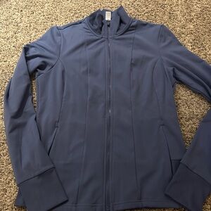 Bluish purple full zip active jacket
